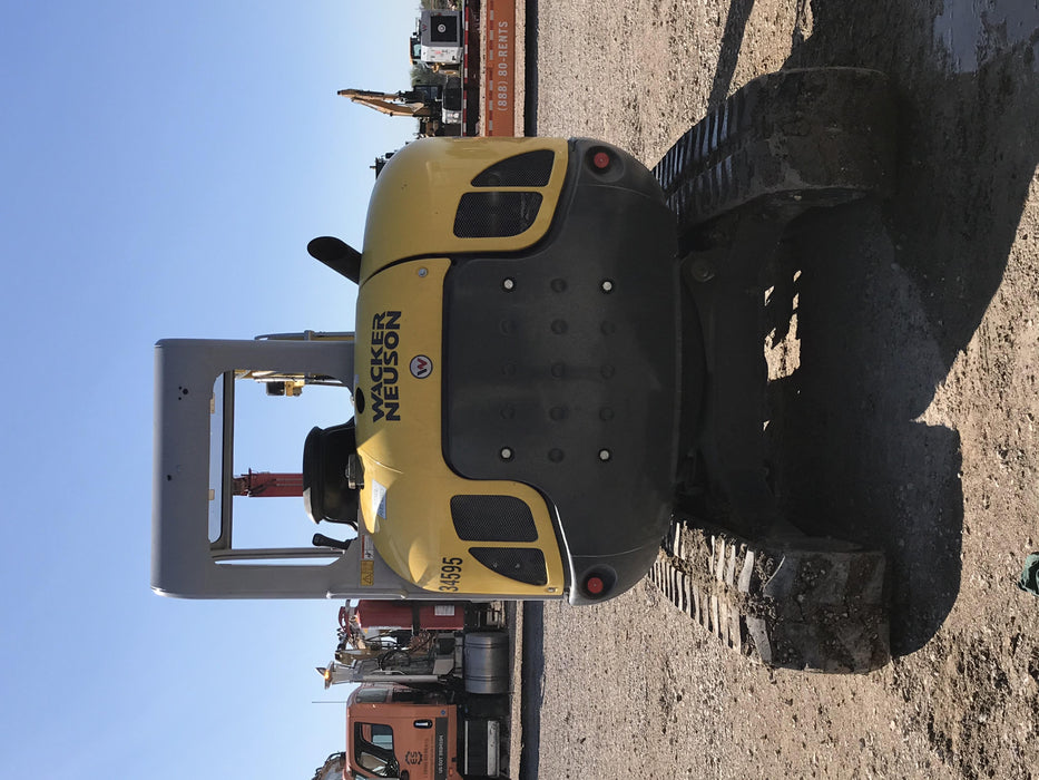 Wacker Neuson EZ53 Open ROPS, Rubber Tracks, Long Dipperstick, Bucket
