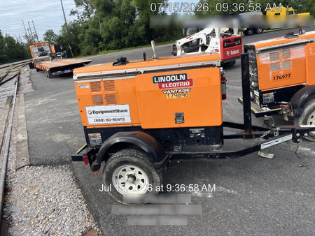 2021 Lincoln Electric Vantage 322 Vantage 322 Ready Pak 3 w/ Decals, ORANGE (includes trailer, cable rack, fender light kit) NO Telematics