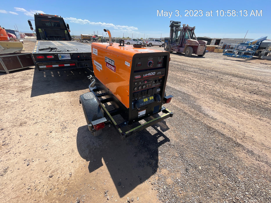 2023 Lincoln Electric LE400 Kubota V1505, Trlr, Cable Rack, Light Kit, ES Decals, T3