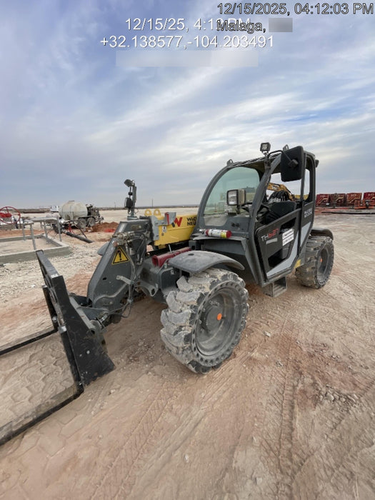 2018 Wacker Neuson TH627 Wacker Neuson TH627 Telehandler w/Canopy, Solid Tires, 48" Carriage and Forks