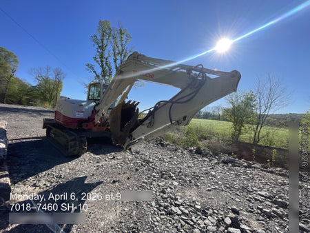 2019 Takeuchi TB290 Cab/Heat/AC Rubber tracks, Dozer blade, Travel alarm, Auxiliary hydraulics w/Manual QC, Hydraulic thumb, 18", 24", and 36" Buckets