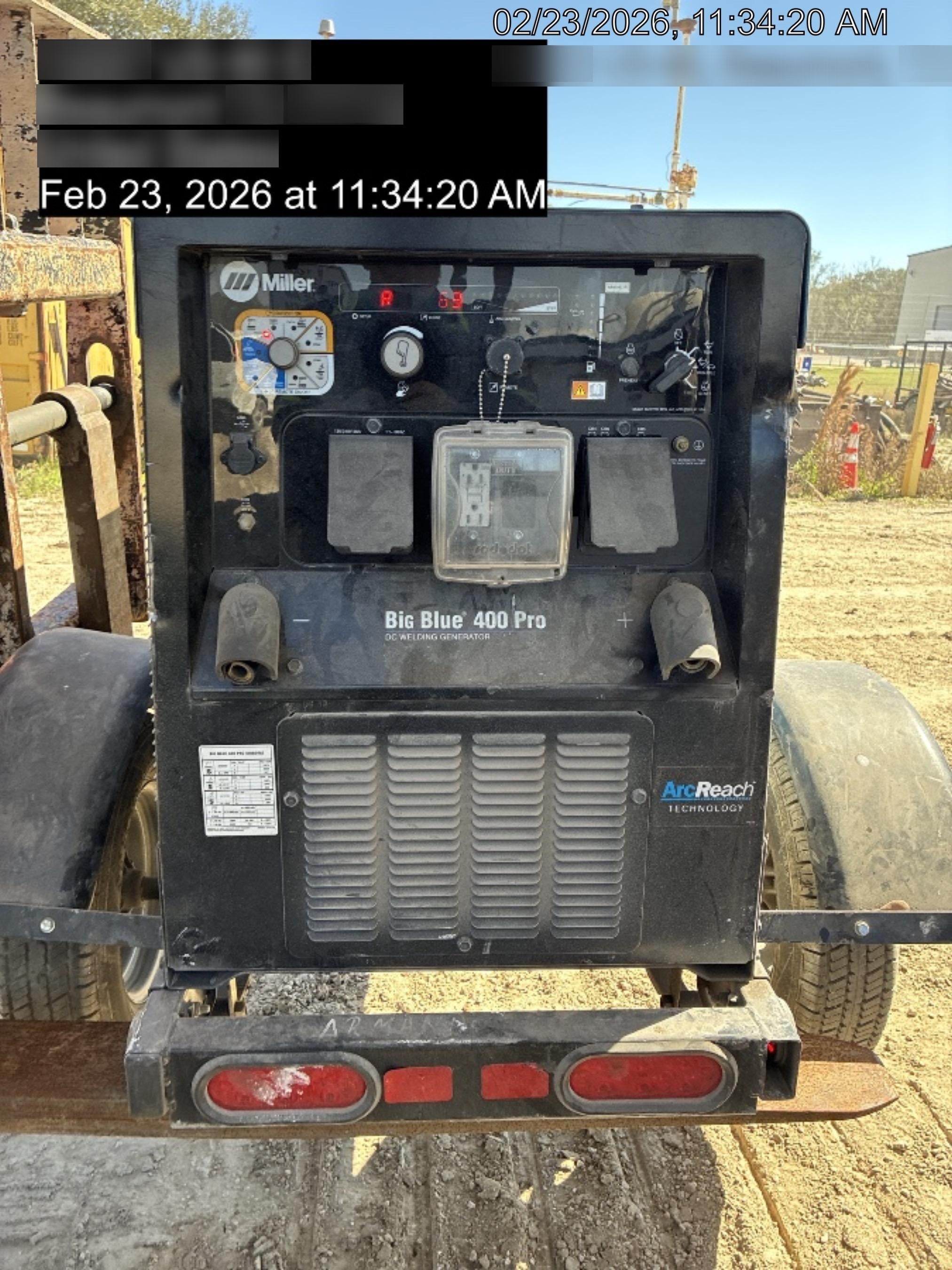 2025 MILLER ELECTRIC BIG BLUE 400