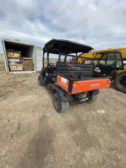 Kubota RTV-X1140W-H 4wd Utility Cart, LED Strobe, Windshield Tempered Glass, Pastic Canopy, Wire Harness Kit, Backup Alarm
