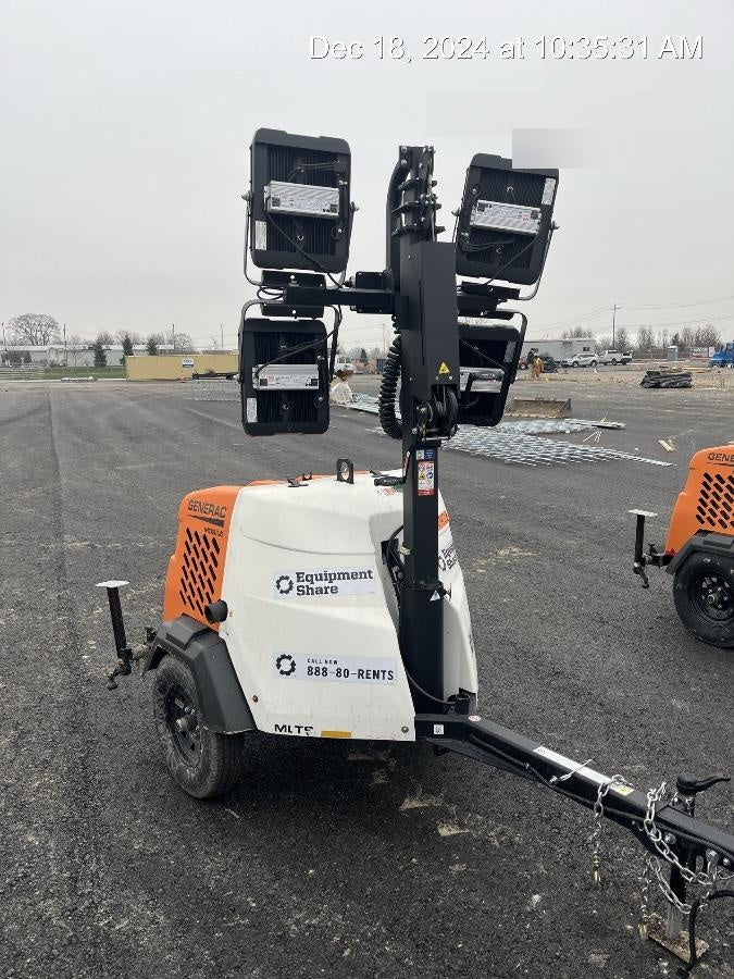 2024 Generac MLT2 Diesel, Flex Switch 120V Input, Powerzone Controller, 
(4) 320W LED Lights, 4kW Generator, 39.9 Gal Fuel Tank, 2" Ball, T3