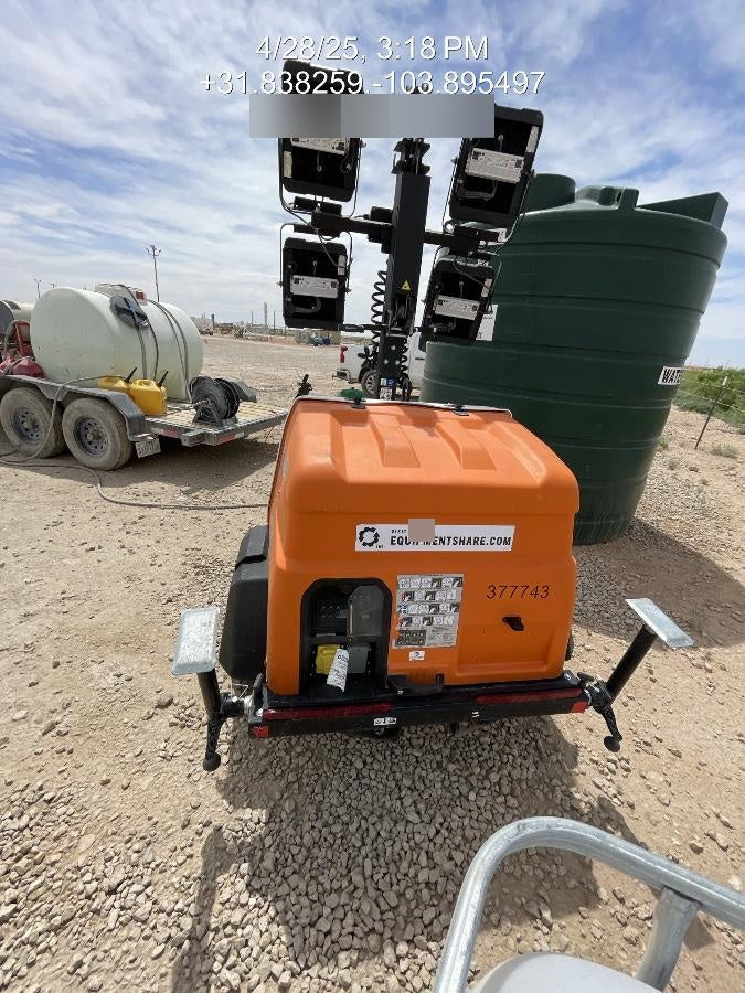 2023 Generac MLT2 Diesel, Flex Switch 120V Input, Powerzone Controller, 
(4) 320W LED Lights, 4kW Generator, 39.9 Gal Fuel Tank, 2" Ball, T3