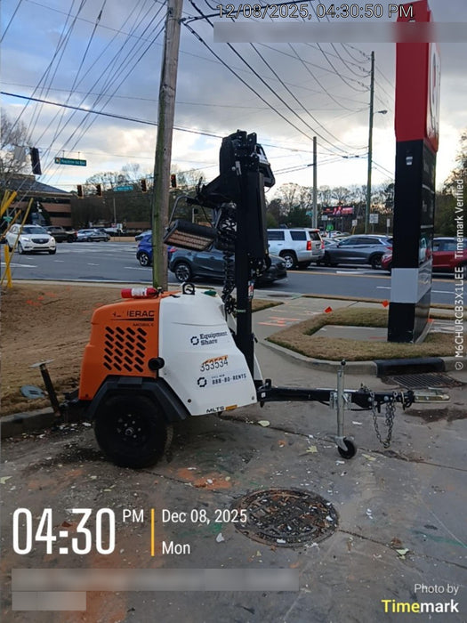 2023 Generac MLT2 Diesel, Flex Switch 120V Input, Powerzone Controller, (4) 320W LED Lights, 4kW Generator, 39.9 Gal Fuel Tank, 2" Ball, T3