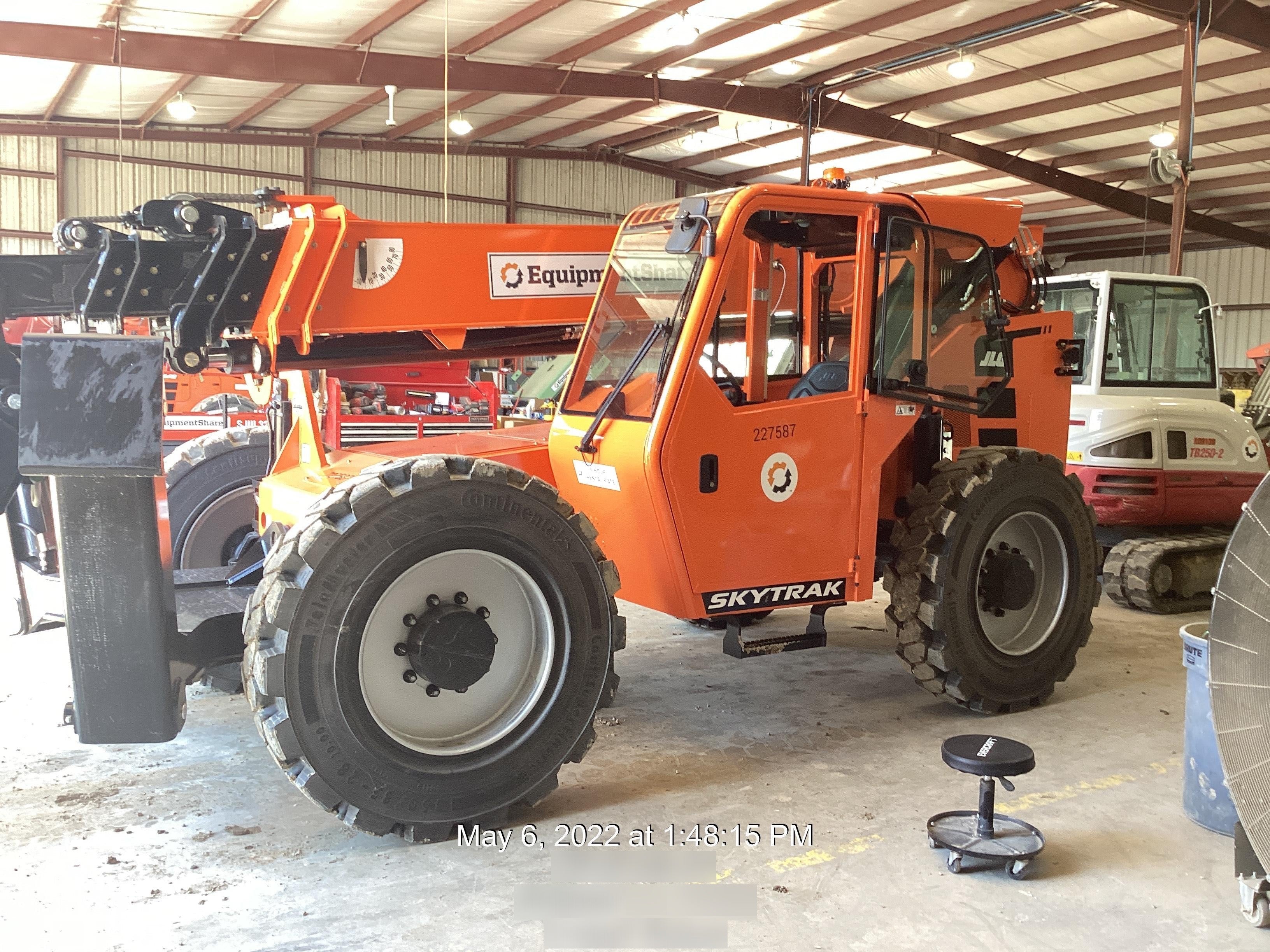 2022 Skytrak 12054 74Hp Dsl, Cab/Heat/Air, Solid Tires, LED WL