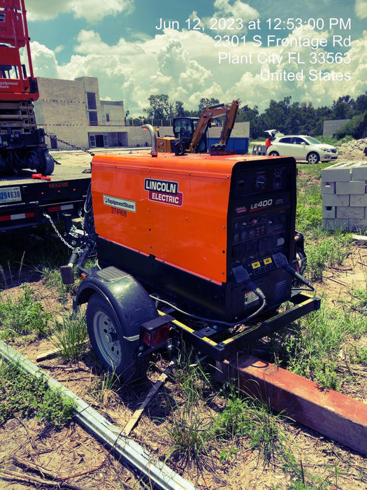 2022 Lincoln Electric LE400 Kubota V1505, Trlr, Cable Rack, Light Kit, ES Decals, T3