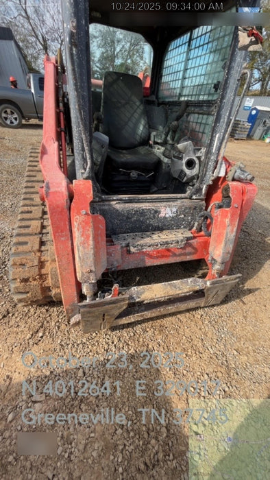 2019 Kubota SVL95-2S Cab/Heat/Air, Standard Tracks, Standard Flow, Hydraulic QC 80" HD Tooth Bucket