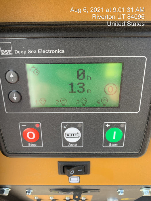 2021 Allmand NLV3GR (4) LED Light Fixture 350W, 23' Vertical Mast, 3kW Prime, Towable, Deep Sea L401, Leveling Jacks, Yanmar T4F 5.8hp