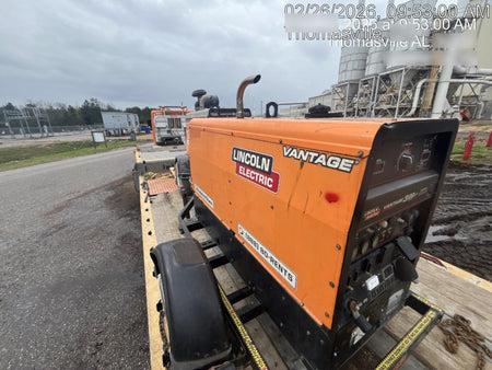 2021 Lincoln Electric Vantage 322 Vantage 322 Ready Pak 3 w/ Decals, ORANGE (includes trailer, cable rack, fender light kit) NO Telematics