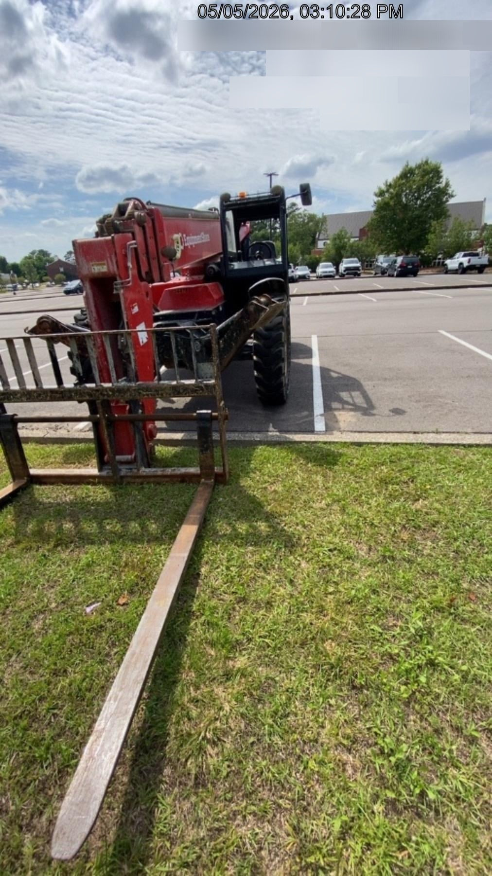 2019 Manitou MTA10055 Canopy, 120 HP, Solid Tires, Work Lights, Lift Hook, Auxiliary Hydraulics 66" Carriage and 60" Forks