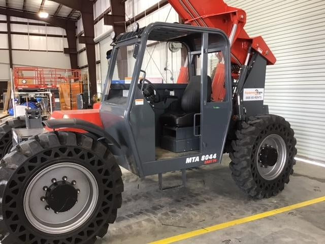 2018 Manitou MTA8044 MTA 8044 - 74 HP T4, Canopy, Worklights/Strobe, Beacon, 66" Carriage, 48" Forks, Solid Tires, Lift Hook, Aux Hydraulics