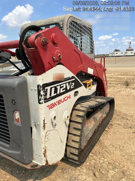 2019 Takeuchi TL12V2C Cab/Heat/AC, Back-up Alarm, Hydraulic QC w/80" HD Tooth Bucket