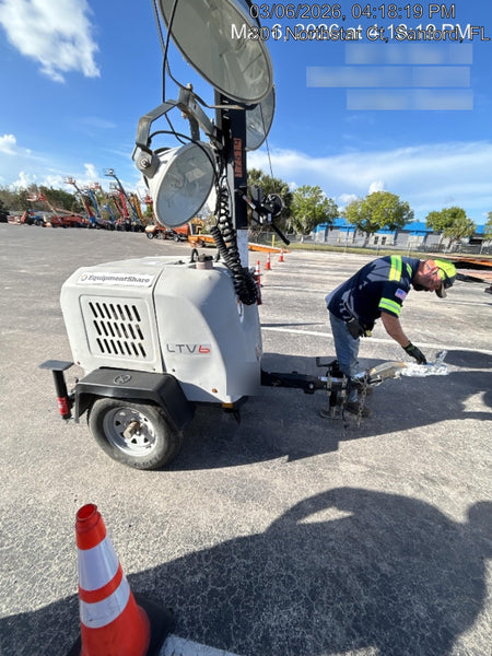 2018 Wacker Neuson LTV6K-MH Wacker Neuson LTV6K Mobile Light Tower w/Fuel Level Sensor Installed