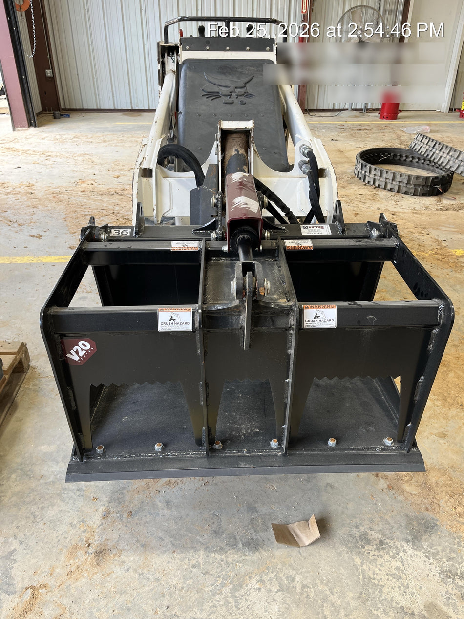 2026 VIRNIG 36" V20 CUL ROOT RAKE GRAPPLE