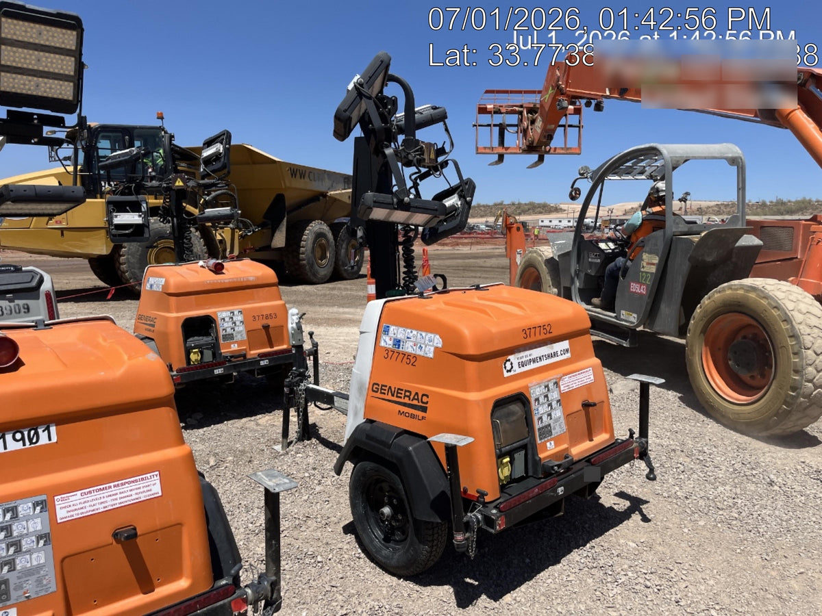 2023 Generac MLT2 Diesel, Flex Switch 120V Input, Powerzone Controller, 
(4) 320W LED Lights, 4kW Generator, 39.9 Gal Fuel Tank, 2" Ball, T3