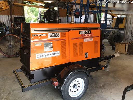 2021 Lincoln Electric Vantage 549X Ready Pak 3, ORANGE (includes trailer, cable rack, fender light kit)