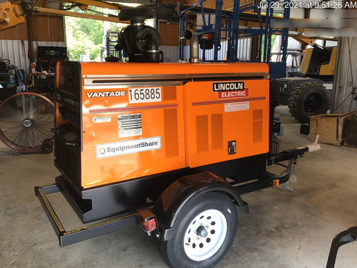 2021 Lincoln Electric Vantage 549X Ready Pak 3, ORANGE (includes trailer, cable rack, fender light kit)