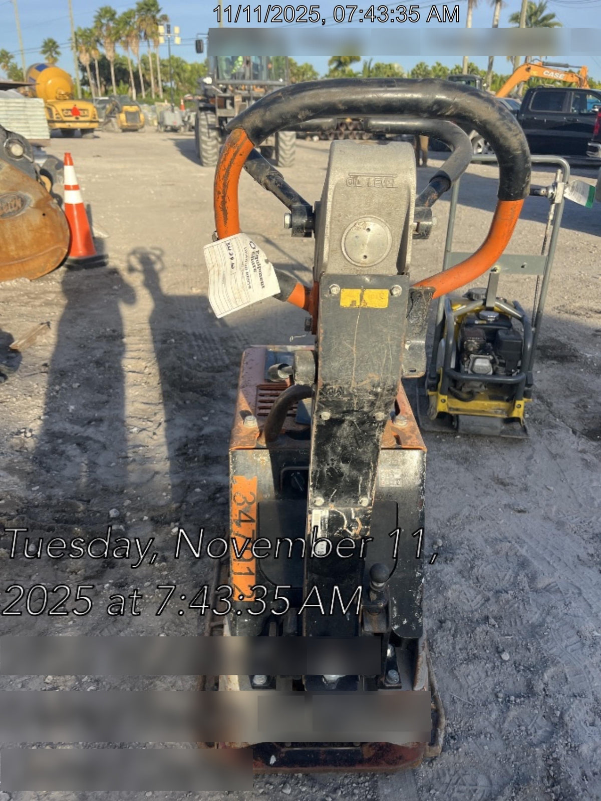 2023 Multiquip MV308GH Honda GX270, 18" Plate, Tachometer