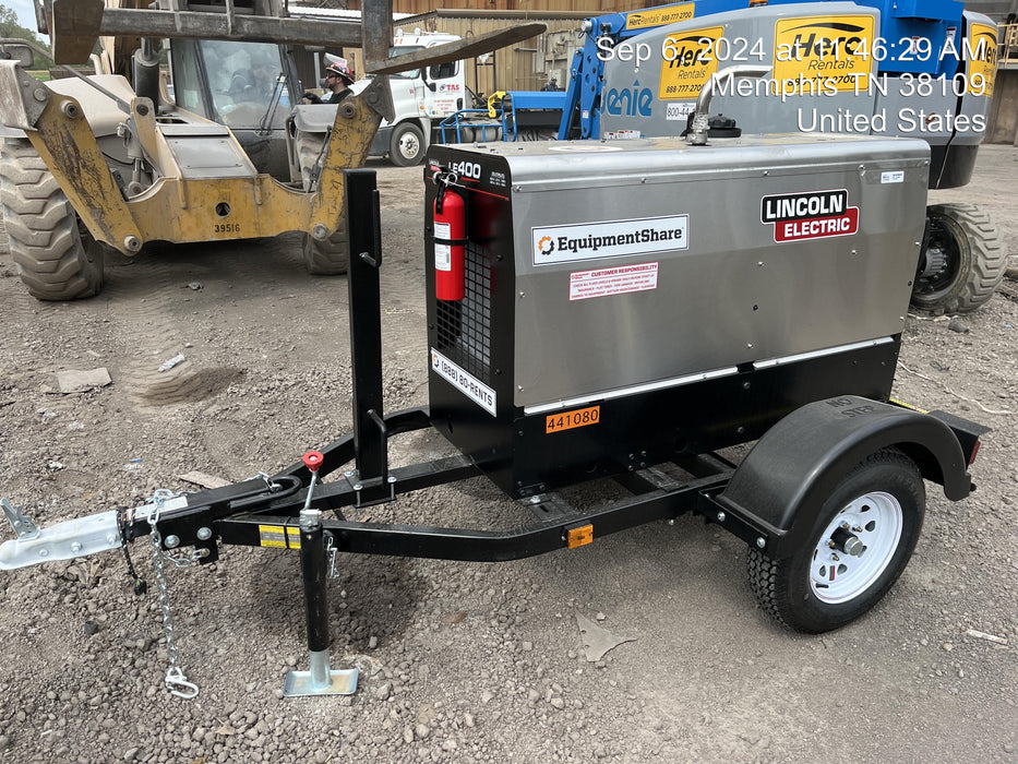 2024 Lincoln Electric LE400 Kubota V1505, Trlr, Cable Rack, Light Kit, ES Decals, T3