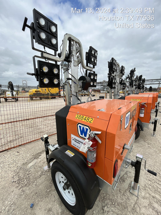 2024 Wanco WLTT-4MM4K Diesel, Deep Sea Controller, Shore Power Plug, Auto Start, (4) 350W LED Floodlights, 4kW Generator, 60 Gal Fuel Tank, 2" Ball, T3