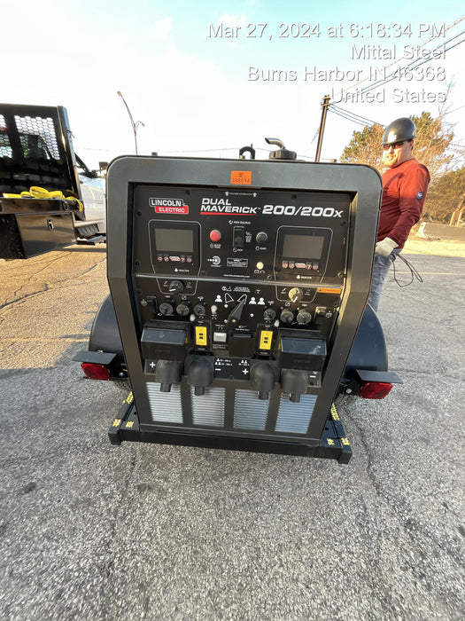 2024 Lincoln Electric Dual Maverick 200/200X Ready Pak 3, Includes Trailer, Cable Rack, Fender Light Kit K4382-1-RP3