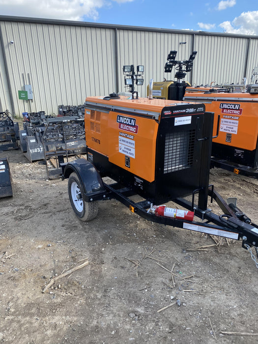 2021 Lincoln Electric Vantage 322 Vantage 322 Ready Pak 3 w/ Decals, ORANGE (includes trailer, cable rack, fender light kit) NO Telematics