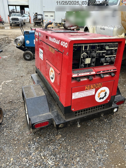 2022 Shindaiwa DGW400MDL Kubota D902 Engine, 23 HP, Dual Op Welder, Wire, Arc, Droop Stick, Tig, and CC Stick Functionality, Simulphase, 3 Phase and 1 Phase Gen Output, Single Axle NB Trlr, Slr Trckl Chrg 12V 12W, Fire Ext