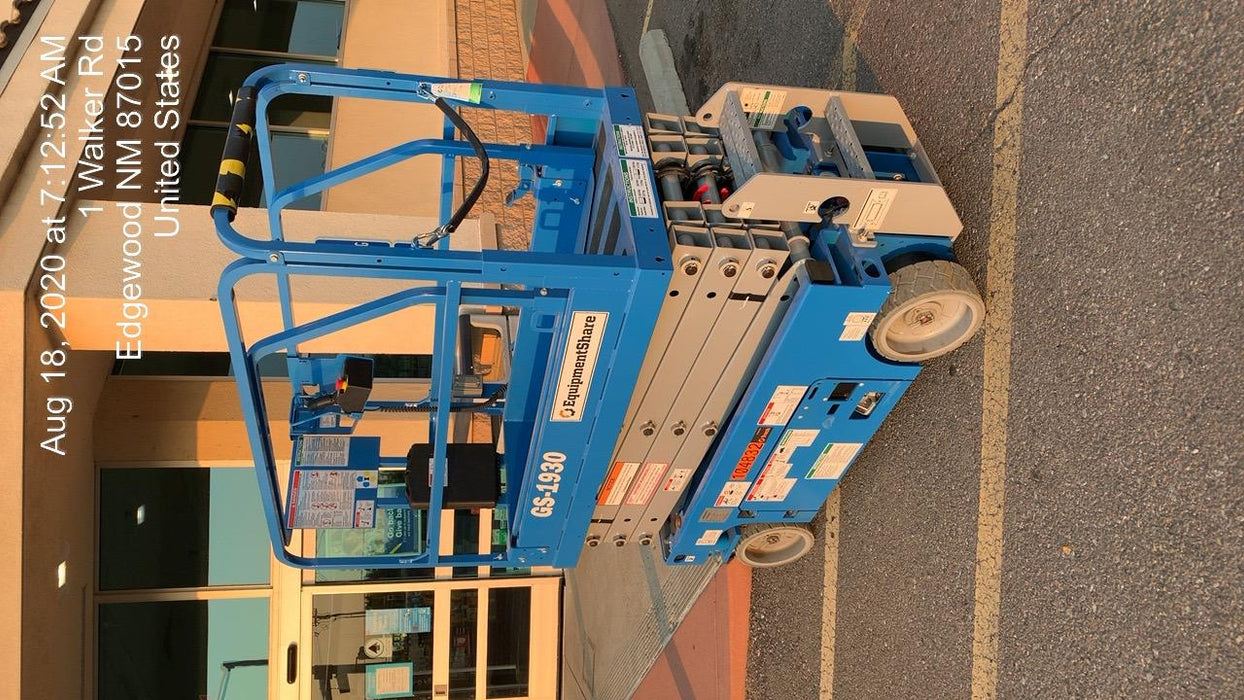 2020 Genie GS-1930 Fixed rails with chain entry gate - Pre A92.20