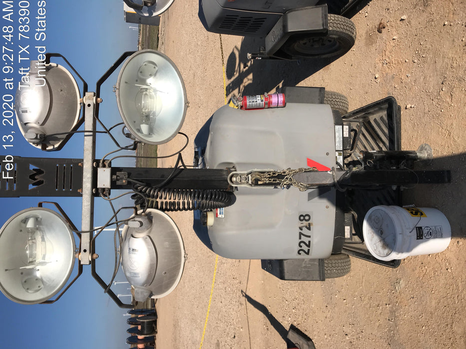 2019 Wacker Neuson LTV6L-MH Wacker Neuson LTV6L Mobile Light Tower w/Fuel Level Sensor Installed
