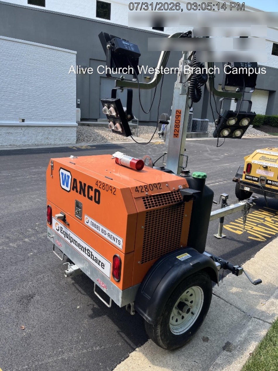 2024 Wanco WLTT-4MM4K Diesel, Deep Sea Controller, Shore Power Plug, Auto Start, (4) 350W LED Floodlights, 4kW Generator, 60 Gal Fuel Tank, 2" Ball, T3