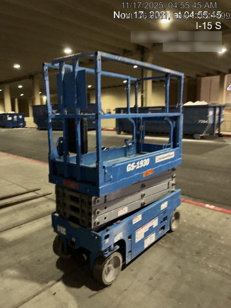 2020 Genie GS-1930 Solid Non Marking Tires, Beacon, Folding rails with half height swing gate, 800W Inverter