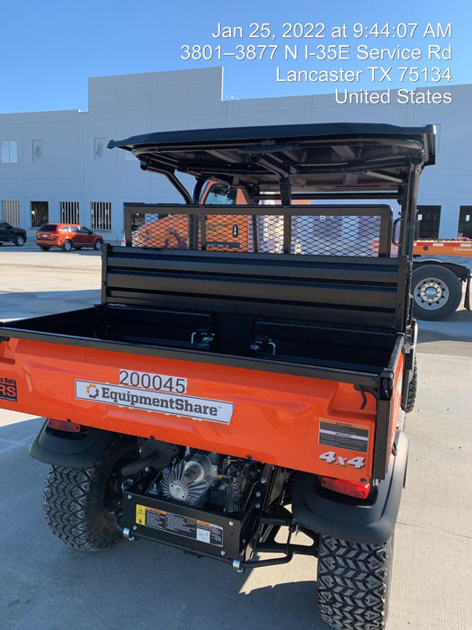 2022 Kubota RTV-X1140W-H Plastic Canopy, Windshield Acrylic Clear, LED Strobe Light, Wire Harness Kit, Back up Alarm