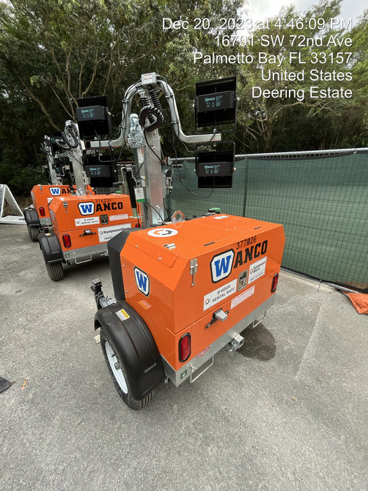 2023 Wanco WLTT-4MM4K Diesel, Deep Sea Controller, Shore Power Plug, Auto Start, (4) 350W LED Floodlights, 4kW Generator, 60 Gal Fuel Tank, 2" Ball, T3