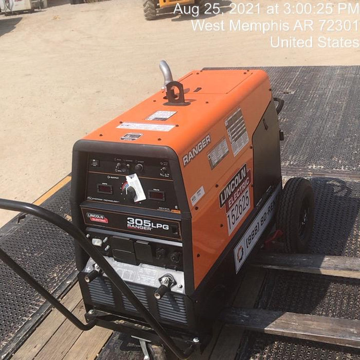 2021 Lincoln Electric Ranger 305 LPG LPG One-Pak (includes undercarriage, tank holder & tank strap) ORANGE