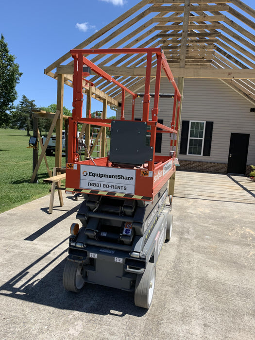 2020 Skyjack SJIII-3226 Solid NM Tires, Half height spring hinged entry gate, Dual Beacons