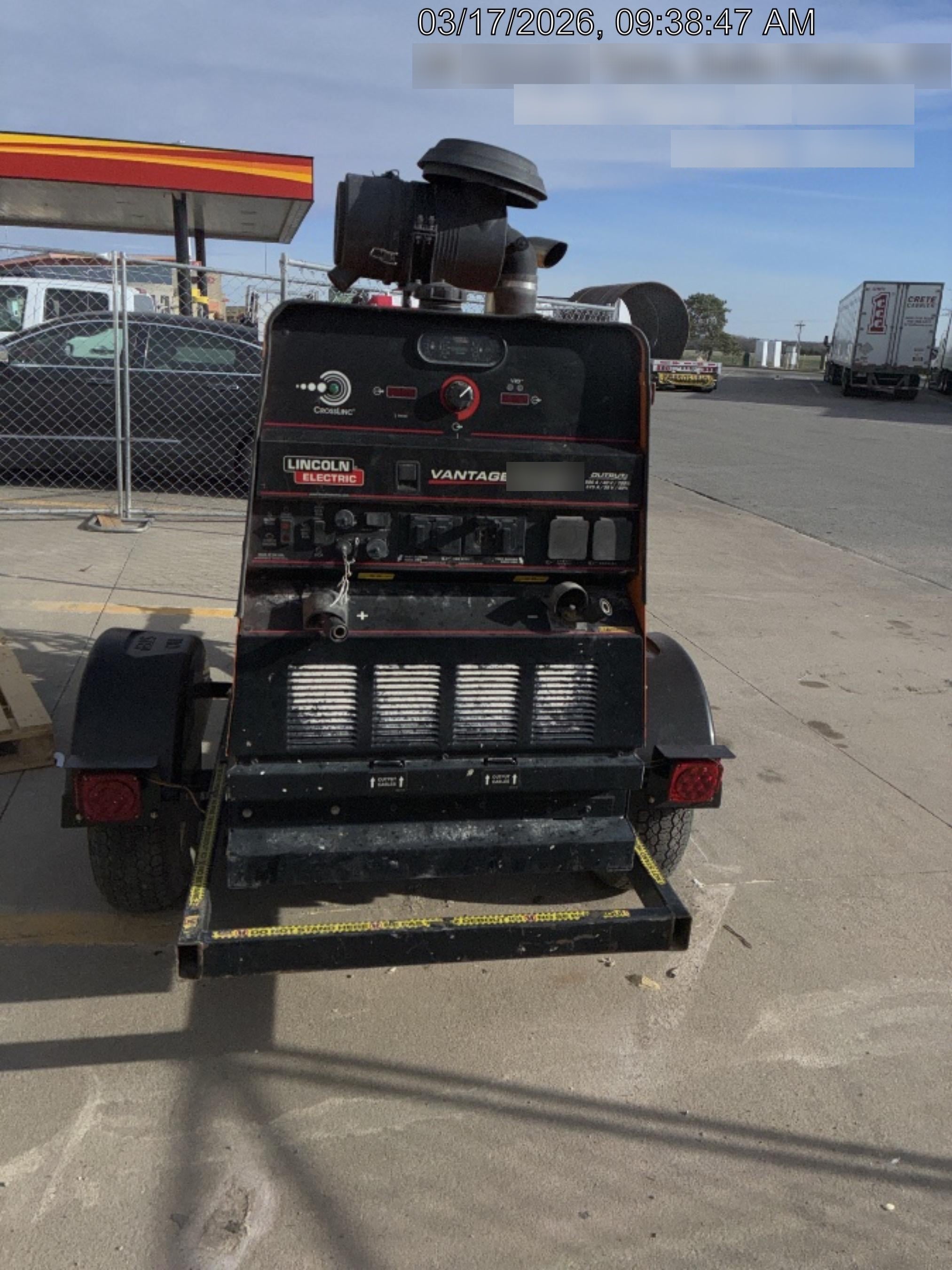 2022 Lincoln Electric Vantage 549X Crosslink Technology, Trailer Mounted, ES Decals, T3