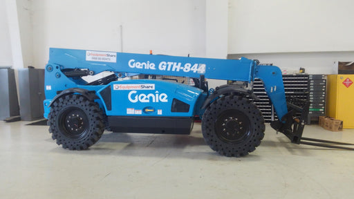 2018 Genie GTH-844 Genie GTH-844D w/Open ROPS, Solid Tires, Work Light/Beacon, 60" Carriage and Forks