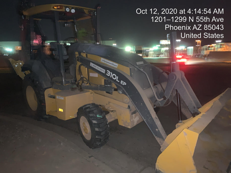 2020 John Deere 310LEP - Extendable Stick Canopy, 4WD, Extendable Stick, Pilot Controls, 2 Way Hydraulics, TAG Manual QC