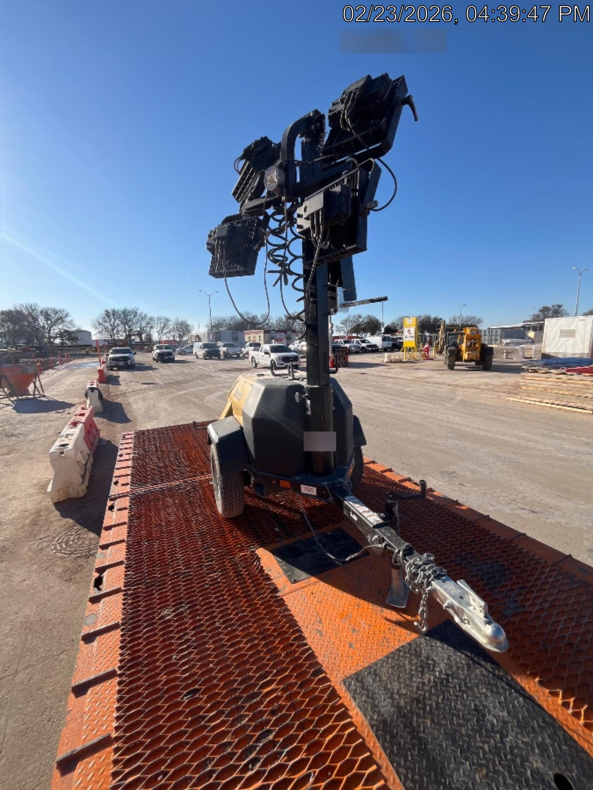 2022 Allmand NLV3GR (4) LED Light Fixture 350W, 23' Vertical Mast, 3kW Prime, Towable, ES Decals, T3