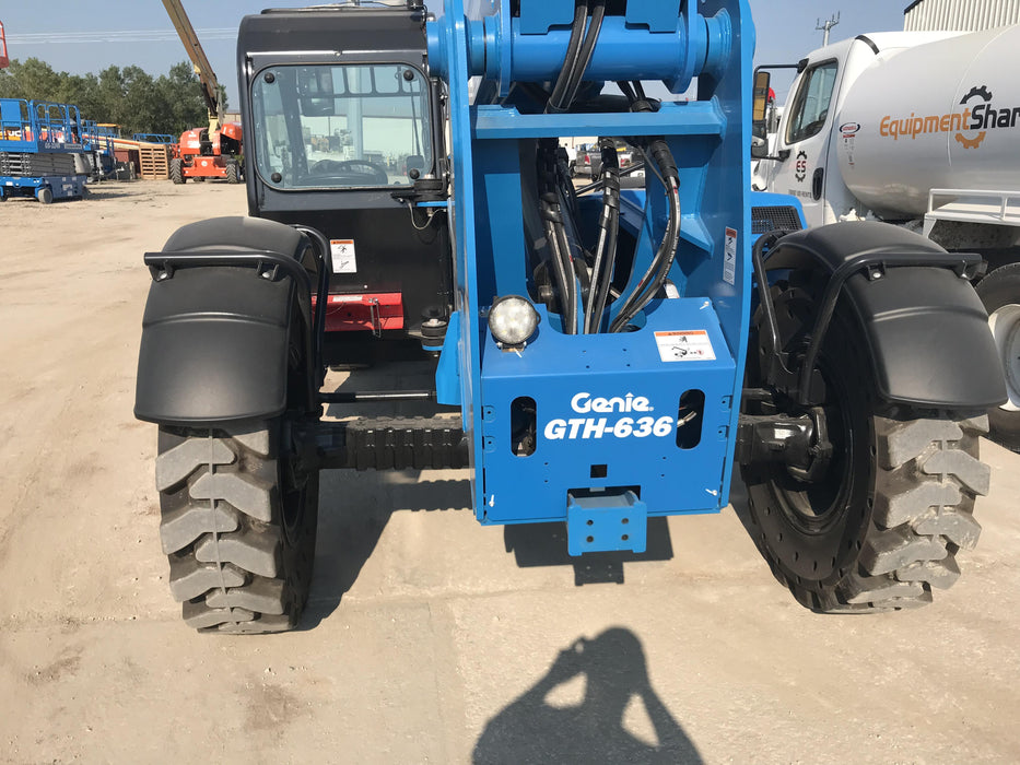 2020 Genie GTH-636 Cab/Heat/Air, Solid Tires, Work Lights, Beacon, Aux Hydraulics, Back up Alarm