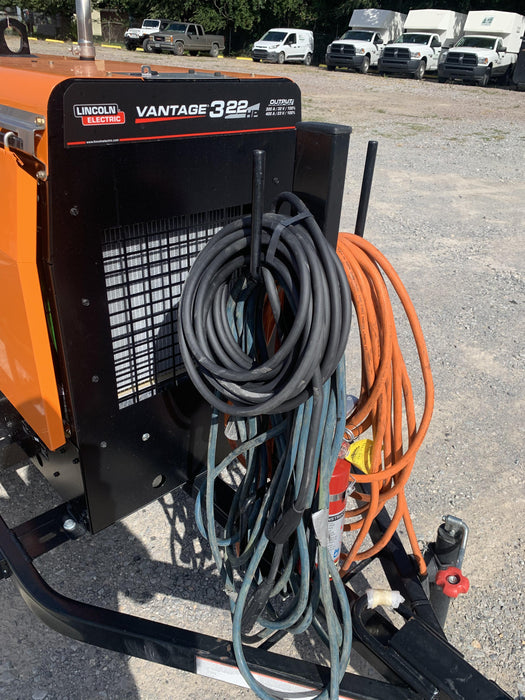 2021 Lincoln Electric Vantage 322 Vantage 322 Ready Pak 3 w/ Decals, ORANGE (includes trailer, cable rack, fender light kit) NO Telematics