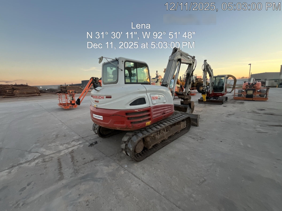 2020 Takeuchi TB290C Cab/Heat/Air, Rubber Tracks, Manual TAG QC