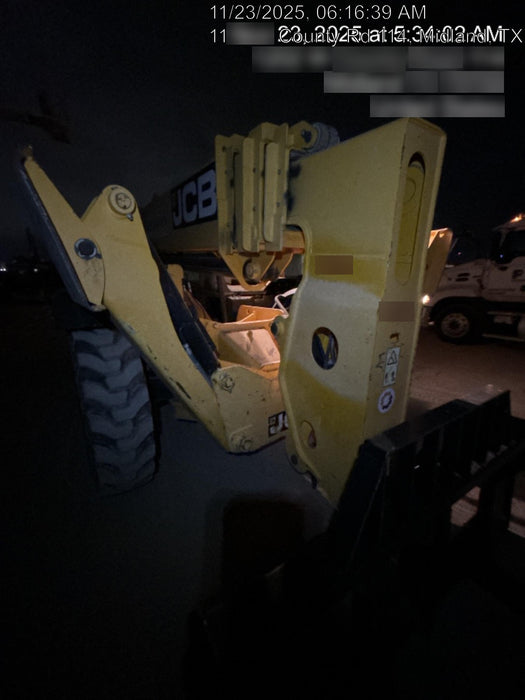 2019 JCB 510-56 JCB 510-56 74 HP w/Open ROPS, Beacon, Aux Hydraulics, Worklights, Solid Tires 60" Carriage/Forks