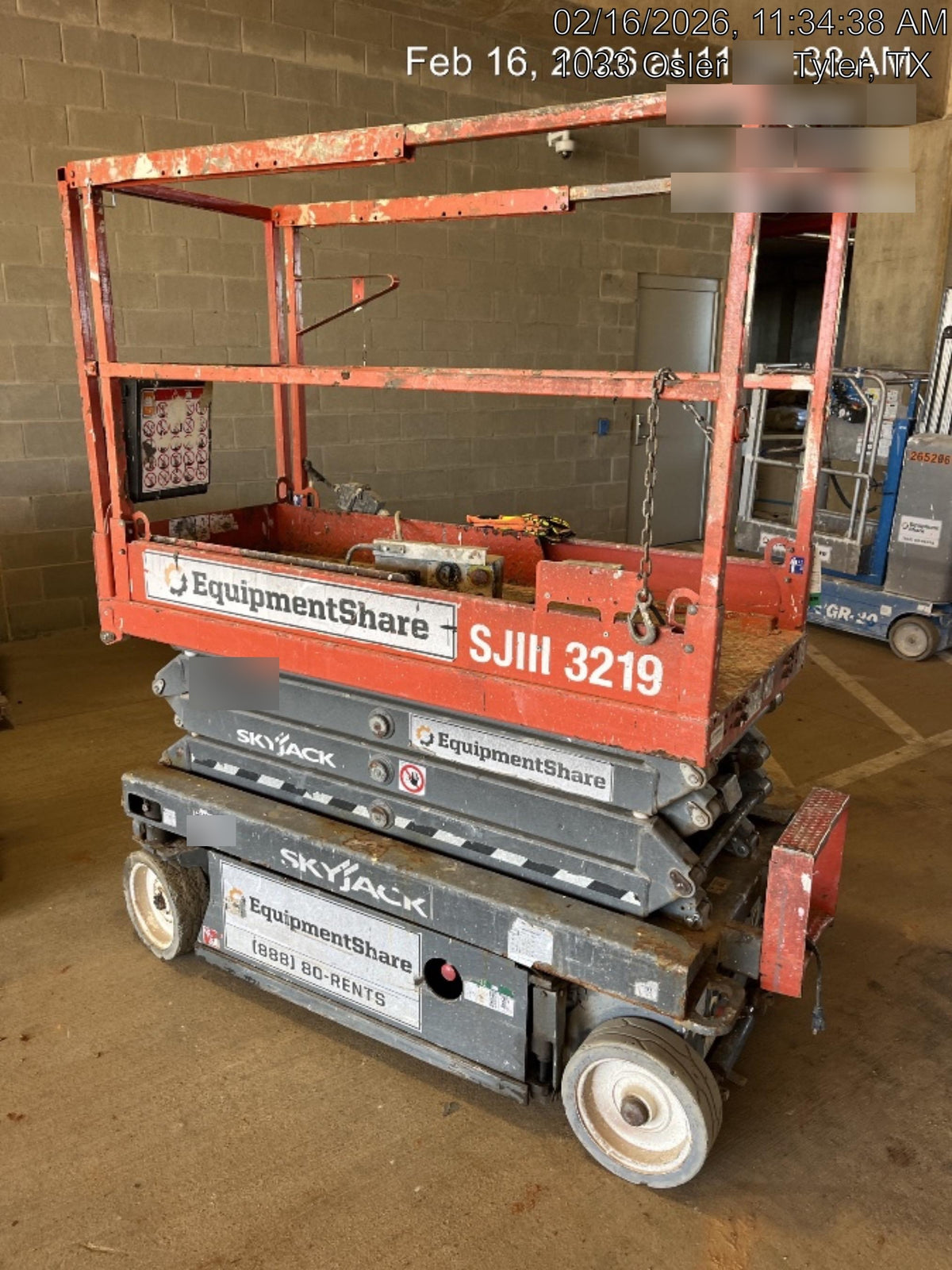 2019 Skyjack SJIII-3219 Standard Options, Trojan Batteries