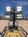 2021 Allmand NLV3GR (4) LED Light Fixture 350W, 23' Vertical Mast, 3kW Prime, Towable, Deep Sea L401, Leveling Jacks, Yanmar T4F 5.8hp