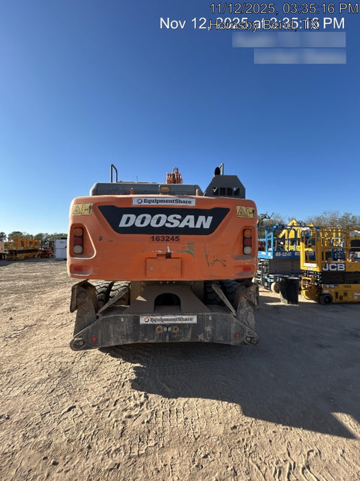 2019 Doosan DX210WE-5 Standard Wheeled Excavator, Hydraulic Quick Coupler