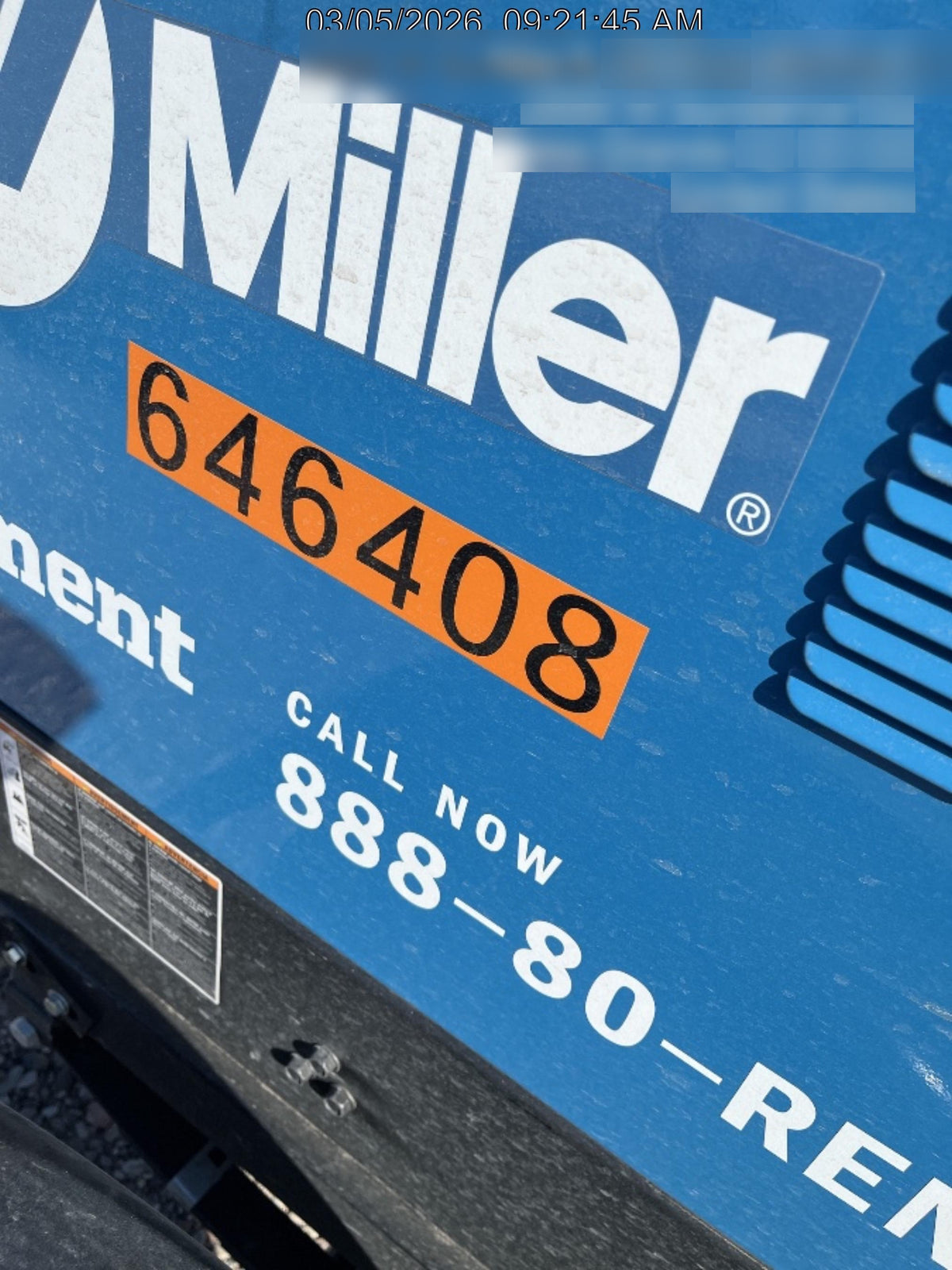 2026 MILLER ELECTRIC BIG BLUE 400