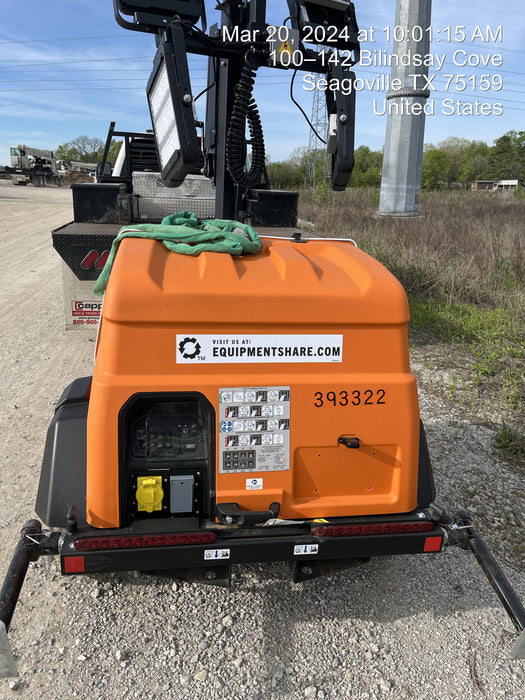 2024 Generac MLT2 Diesel, Flex Switch 120V Input, Powerzone Controller, 
(4) 320W LED Lights, 4kW Generator, 39.9 Gal Fuel Tank, 2" Ball, T3